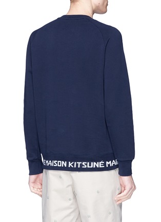 Back View - Click To Enlarge - MAISON KITSUNÉ - Fox head appliqué sweatshirt