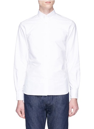 Main View - Click To Enlarge - MAISON KITSUNÉ - Fox logo embroidered Oxford shirt