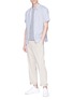 Figure View - Click To Enlarge - JAMES PERSE - Linen short sleeve shirt