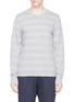Main View - Click To Enlarge - REIGNING CHAMP - Reversible stripe long sleeve French terry T-shirt