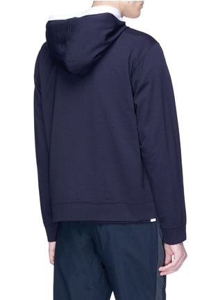 Back View - Click To Enlarge - NANAMICA - Contrast stripe CORDURA® zip hoodie