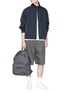 Figure View - Click To Enlarge - NANAMICA - Stripe sleeve COOLMAX® bomber jacket
