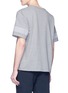 Back View - Click To Enlarge - NANAMICA - Stripe panel COOLMAX® T-shirt