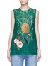 Main View - Click To Enlarge - - - Embellished guipure lace sleeveless top