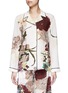 Main View - Click To Enlarge - VALENTINO GARAVANI - Floral print silk pyjama shirt