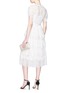 Figure View - Click To Enlarge - NEEDLE & THREAD - Floral embroidered ruffle tulle dress