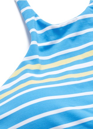 Detail View - Click To Enlarge - VITAMIN A - 'Cozumel' high neck stripe bikini top