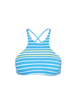 Main View - Click To Enlarge - VITAMIN A - 'Cozumel' high neck stripe bikini top