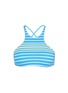 Main View - Click To Enlarge - VITAMIN A - 'Cozumel' high neck stripe bikini top