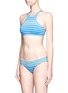 Figure View - Click To Enlarge - VITAMIN A - 'Cozumel' high neck stripe bikini top