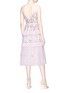 Figure View - Click To Enlarge - NEEDLE & THREAD - 'Prism Ditsy' floral embroidered tulle midi dress