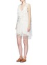Figure View - Click To Enlarge - CHLOÉ - Dot embroidered ruffle tulle dress