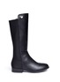 Main View - Click To Enlarge - STUART WEITZMAN - '5050' panelled scuba jersey faux leather kids boots