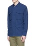 Front View - Click To Enlarge - DENHAM - 'James' cotton dobby field jacket