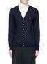 Main View - Click To Enlarge - ALEXANDER MCQUEEN - Skull embroidery cashmere cardigan