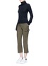Figure View - Click To Enlarge - ALEXANDER MCQUEEN - Stretch wool military pants