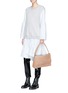 Figure View - Click To Enlarge - 3.1 PHILLIP LIM - 'Alix' paperclip flap oversized leather crossbody bag