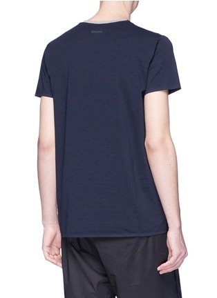 Back View - Click To Enlarge - ISAORA - 'Laser' chest zip pocket T-shirt