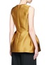 Back View - Click To Enlarge - LANVIN - Techno satin peplum top