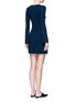 Back View - Click To Enlarge - THEORY - 'Ardesia' rib knit swing dress