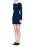 Front View - Click To Enlarge - THEORY - 'Ardesia' rib knit swing dress