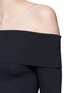 Detail View - Click To Enlarge - THE ROW - 'Nania' scuba jersey off-shoulder dress
