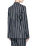 Back View - Click To Enlarge - GIVENCHY - Stripe wool suiting blazer