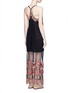Back View - Click To Enlarge - ALICE & OLIVIA - 'Sally' poppy embroidered mesh lace maxi dress