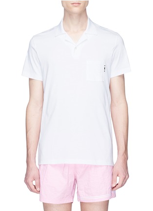 Main View - Click To Enlarge - DANWARD - Chest pocket jersey polo shirt