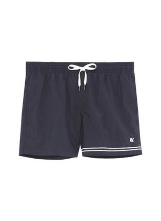 Main View - Click To Enlarge - DANWARD - 'Elba' stripe cuff swim shorts