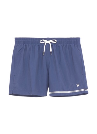 Main View - Click To Enlarge - DANWARD - 'Elba' stripe cuff swim shorts