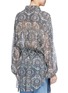 Back View - Click To Enlarge - CHLOÉ - Oriental print silk crépon blouse