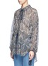 Front View - Click To Enlarge - CHLOÉ - Oriental print silk crépon blouse