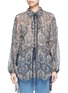 Main View - Click To Enlarge - CHLOÉ - Oriental print silk crépon blouse