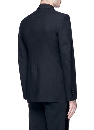 Back View - Click To Enlarge - ALEXANDER MCQUEEN - Chain link pin wool blazer