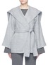 Main View - Click To Enlarge - THE ROW - 'Draley' cape collar alpaca-virgin wool jacket