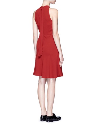 Figure View - Click To Enlarge - THEORY - 'Cosgrove' tie neck crepe skater dress