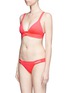 Figure View - Click To Enlarge - VITAMIN A - 'Neutra' cutout hipster neon bikini bottoms