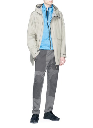 Figure View - Click To Enlarge - STONE ISLAND - Water repellent Supima cotton parka