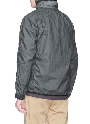 Back View - Click To Enlarge - STONE ISLAND - Packable Lamy Velour windbreaker jacket