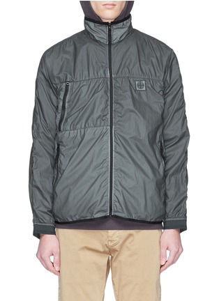 Main View - Click To Enlarge - STONE ISLAND - Packable Lamy Velour windbreaker jacket