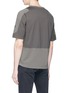 Back View - Click To Enlarge - STONE ISLAND - Panelled T-shirt