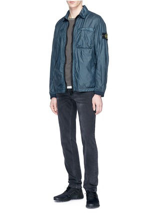 Figure View - Click To Enlarge - STONE ISLAND - Panelled T-shirt