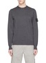 Main View - Click To Enlarge - STONE ISLAND - Logo badge cotton sweater