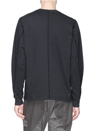 Back View - Click To Enlarge - STONE ISLAND - Concealed pocket sweatshirt