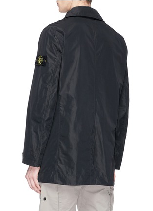 Back View - Click To Enlarge - STONE ISLAND - Micro Reps logo badge trench coat