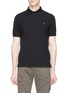 Main View - Click To Enlarge - STONE ISLAND - Logo embroidered zip placket polo shirt