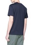 Back View - Click To Enlarge - STONE ISLAND - Logo embroidered T-shirt