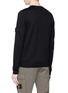Back View - Click To Enlarge - STONE ISLAND - Logo patch chest pocket sweater