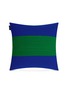 Main View - Click To Enlarge - THE FABRICK LAB - Colourblock cushion – Neon Green/Bright Blue